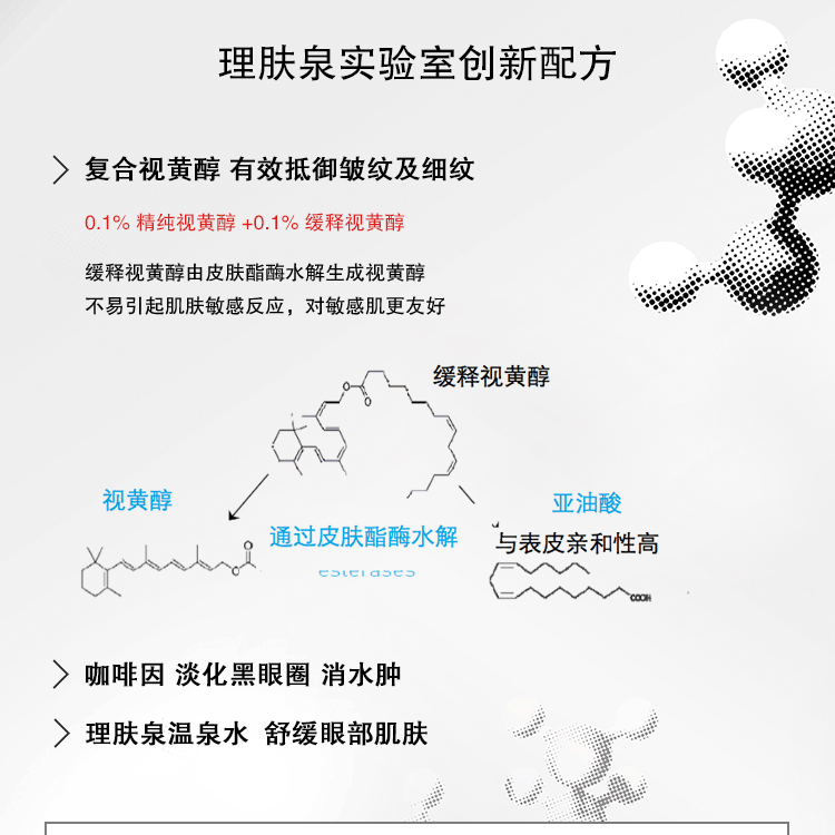 理肤泉视黄醇抗皱眼霜