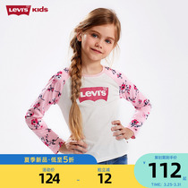 Levis Levis childrens children Long sleeves T-shirt Year spring and summer girls booby-baby blouses