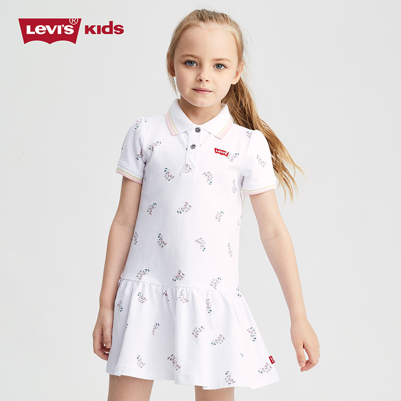 Levi's 李维斯 女童短袖Polo裙 LV2022160 双重优惠折后￥124.2包邮 105~160cm码2色可选