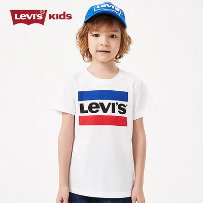 Levi's李维斯童装2021年夏季新款男童T恤纯棉儿童短袖中大童宝宝