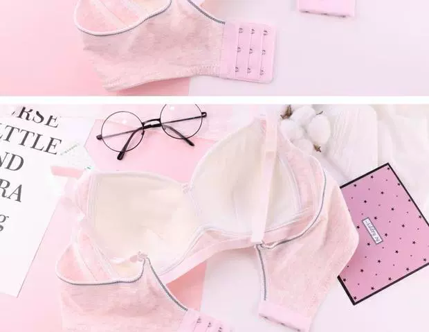 AB 2018 hè mới bra bra phần mỏng cotton mềm mại không có vòng thép thoáng khí phát triển áo ngực stereo E201 áo lót đệm dầy