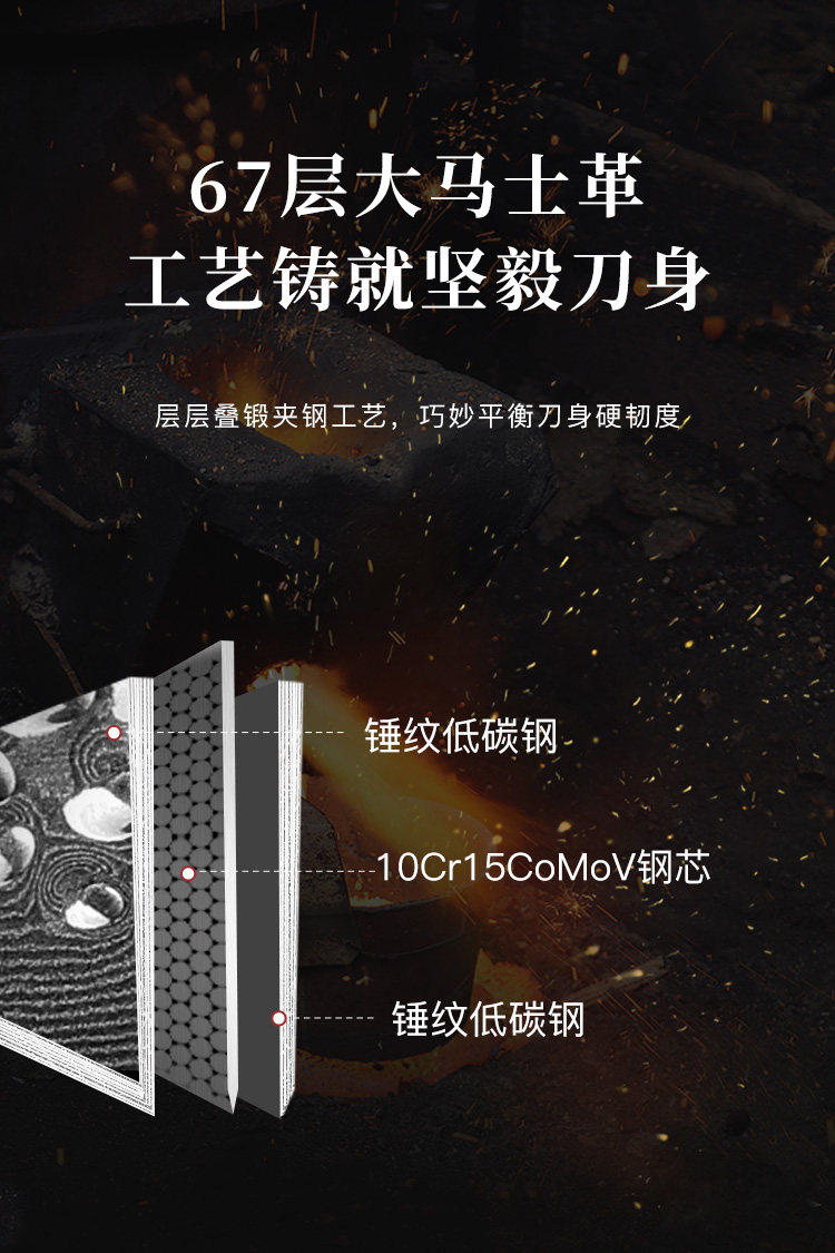 安享好物 安享A级主厨刀-拓白泽厨师刀  
