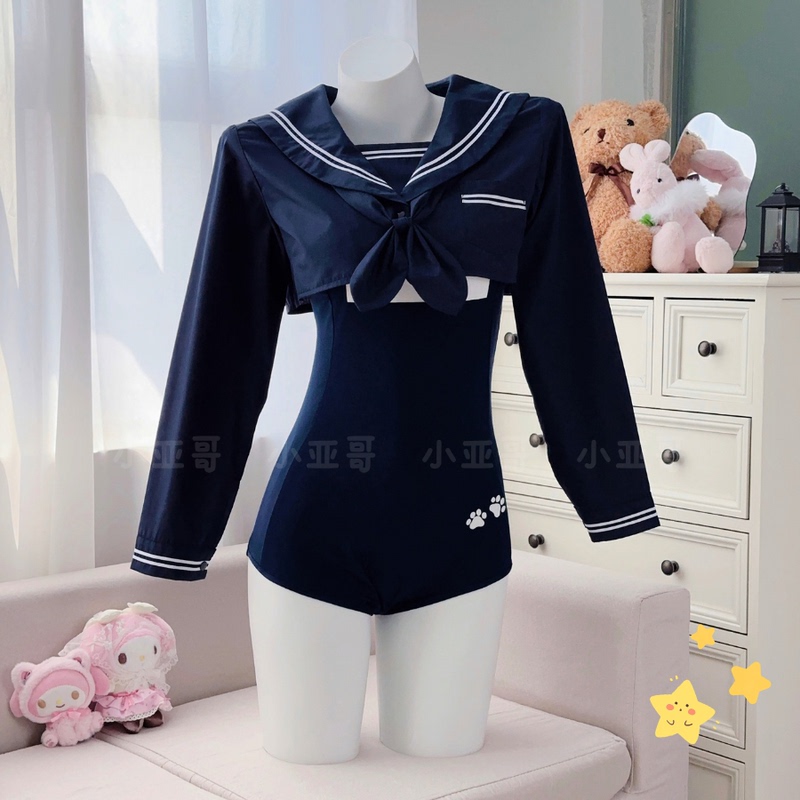 Little Brother Navy Academy Style Navy Blue Sailor Jacket Women's Long Sleeve Lapel Short Jacket 8203 Little Brother Navy Academy Style Navy Blue Sailor Jacket Women's Long Sleeve Lapel Short Jacket 8203