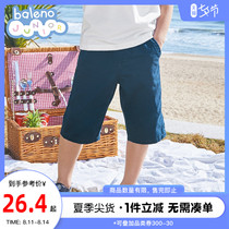 Spike Benilu childrens clothing summer handsome boys shorts pure cotton loose childrens five-point pants wear sports pants outside