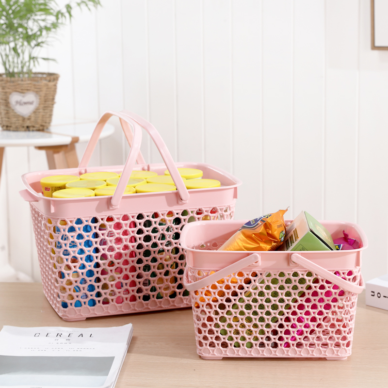 Rattan Supermarket Thickening Shopping Basket Snacks Fruit Washing Bath Basket Carry-on Basket Beer Fruit And Vegetable Basket Convenience Store Basket