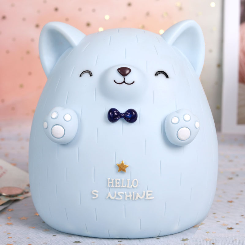 Creative cute dog savings jar children anti-fall large capacity adults use savings tank network red men and girls birthday present