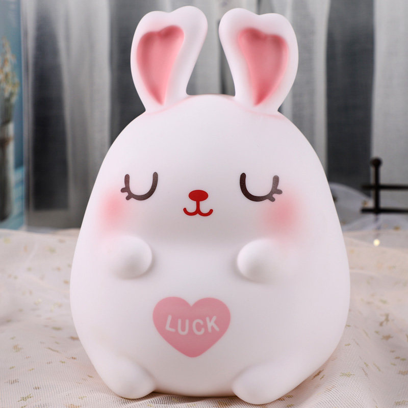 Cute rabbit deposit money pot cute girl child anti-fall net red deposit money cylinder high face value girl can save money cylinder