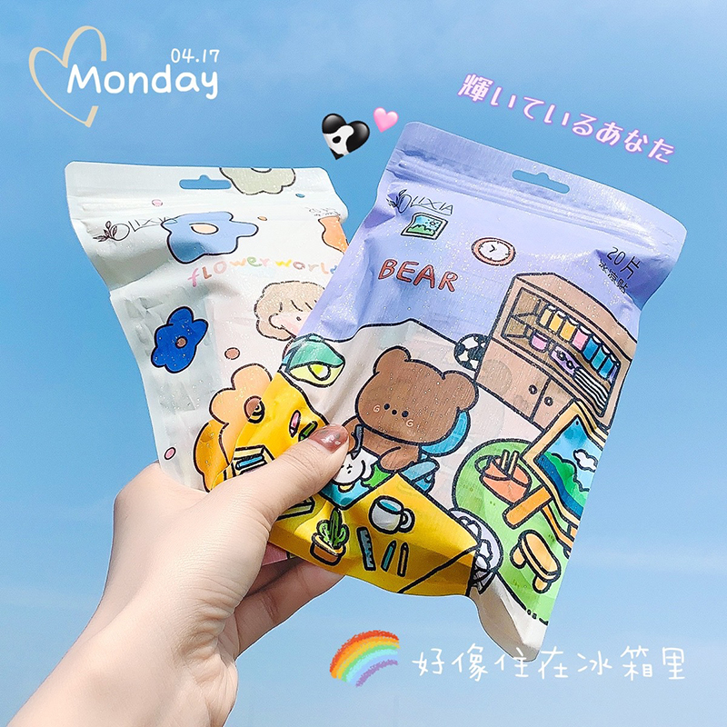 Summer fever cooling sticker cartoon fever reduction sticker cute girl cooling artifact cool sticker student military training summer