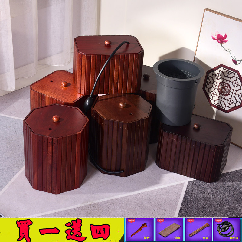Waste Waste Bucket Household Tea Tank Waste Bucket Solid Wood Tea Bucket Waste Bucket Waste Wood Waste Bucket Drainage Filter Bucket
