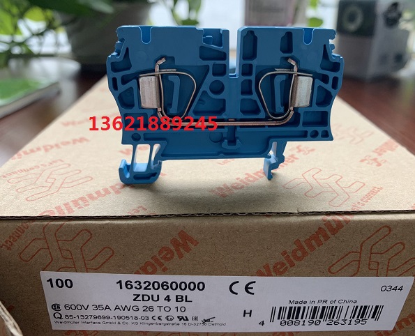ZDU 4BL brand new original Weidler Z series blue terminals 1632060000 ZDU 4BL