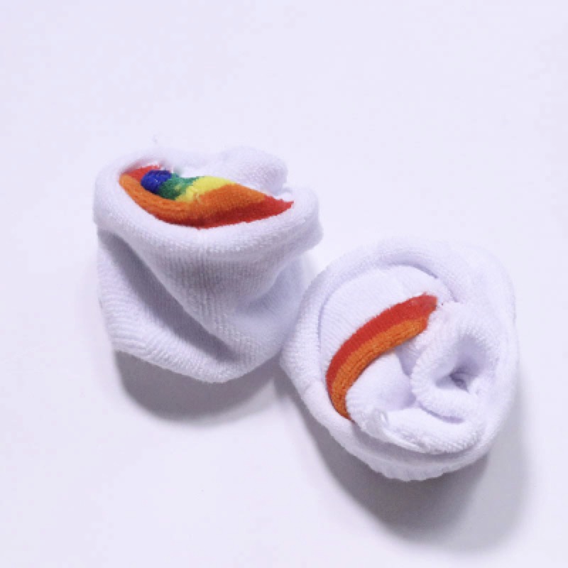 Kocean bốn đôi vớ trắng điều khiển cầu vồng phần mỏng thể thao thấm mồ hôi cotton thoải mái eo thấp để giúp vớ tất tất nike cổ ngắn