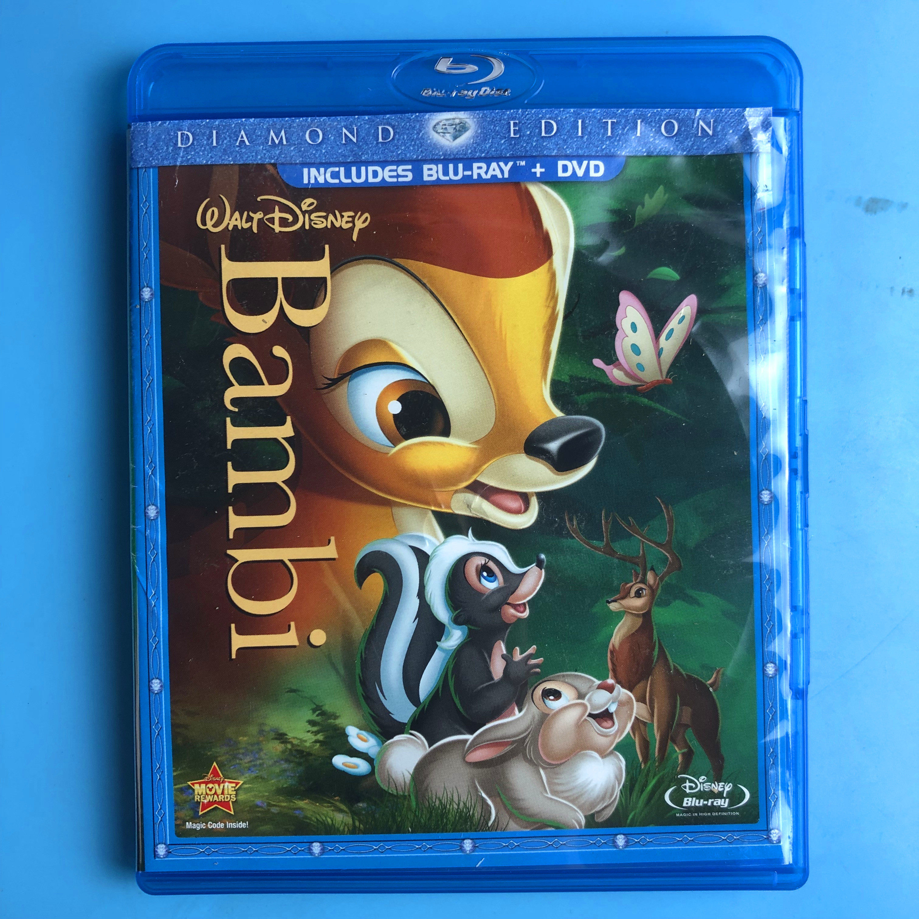 Original less DVD BD Blu-ray small deer Bambi Region Bambi Region