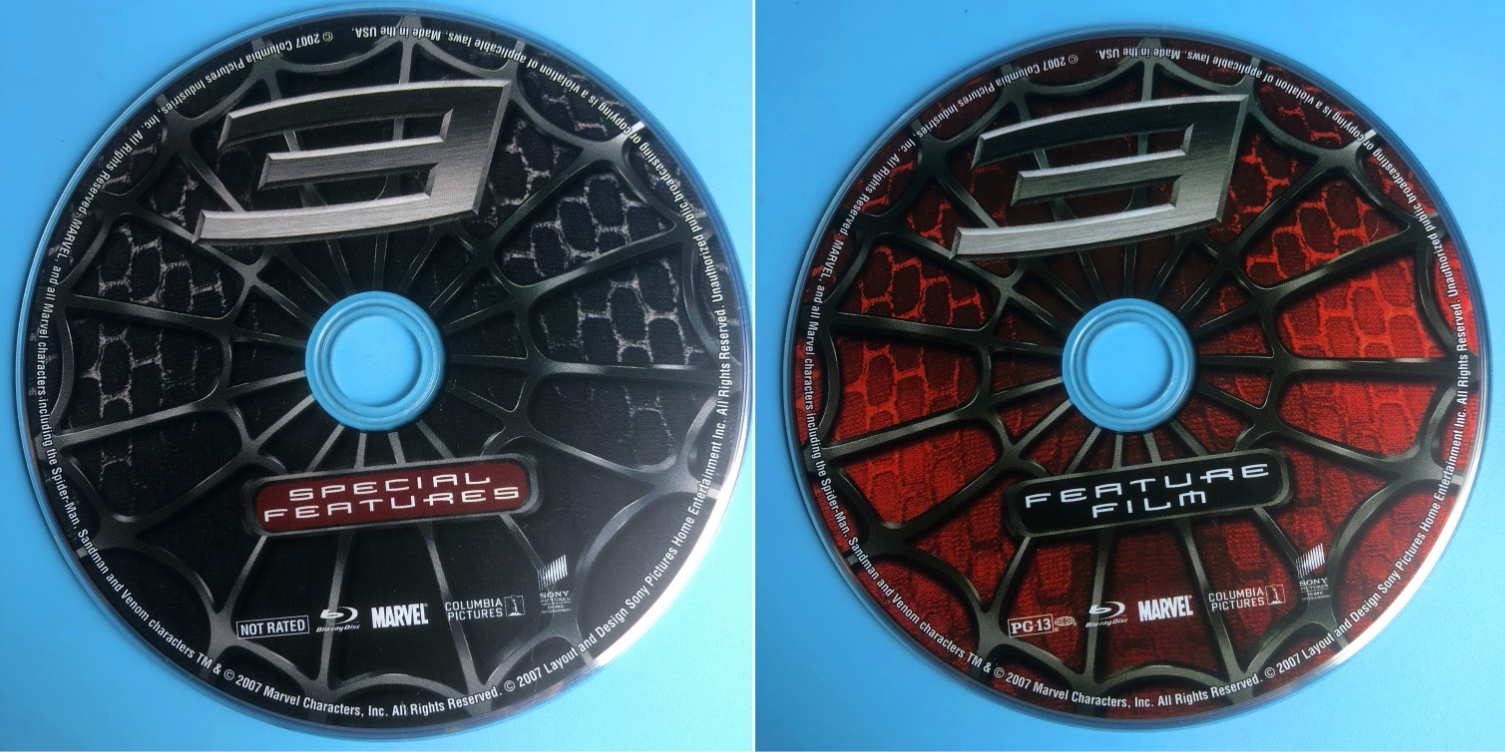 Original BD Blu-ray Spiderman 3 Spider-Man 3 A Area Inwords