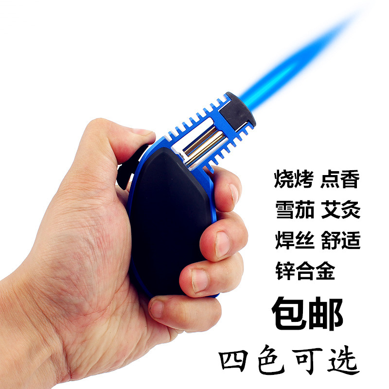 Kuaishou with the same household portable zinc alloy welding gun straight into the windproof lighter high temperature cold air welding gun lighter