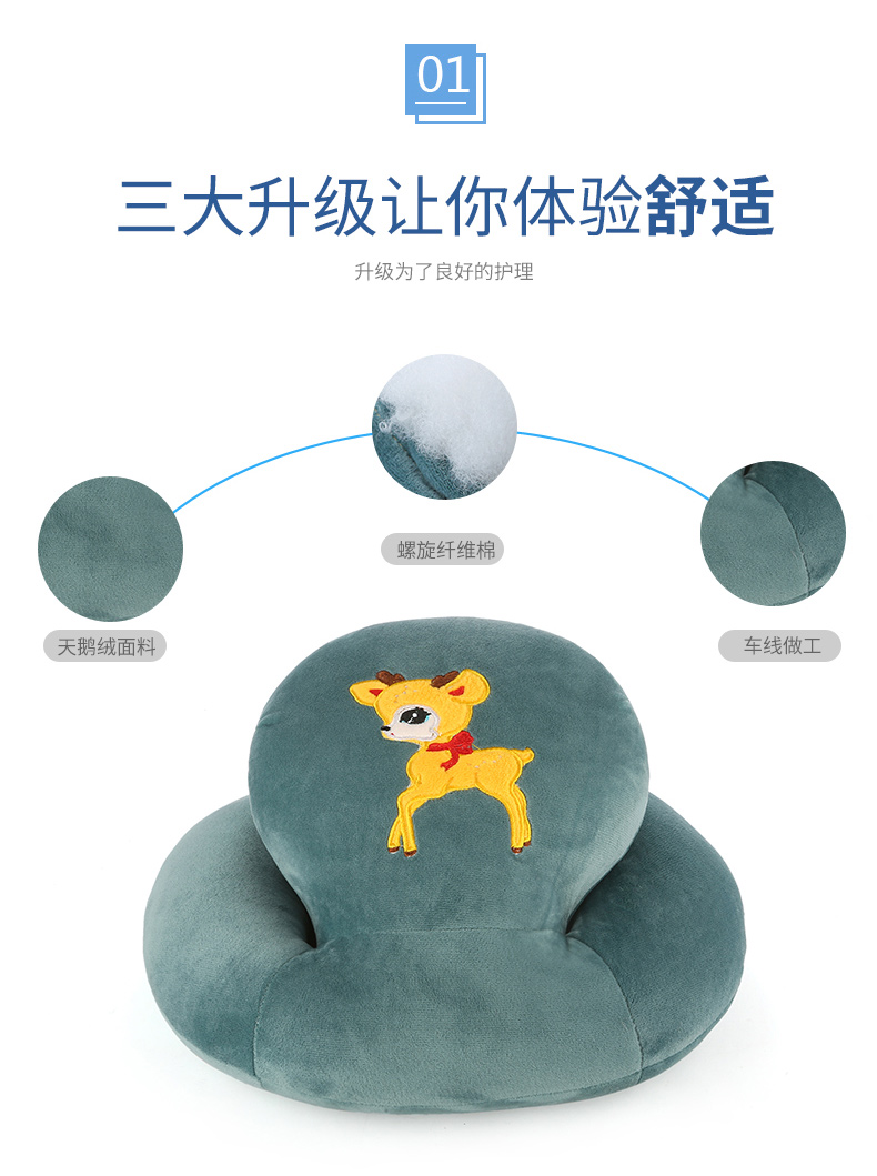 Cartoon Pashui gối ngủ gối đệm sinh viên gối văn phòng ăn trưa nghỉ ngơi gối Papa gối vật nhỏ rửa - Trở lại đệm / Bolsters bộ ngủ văn phòng