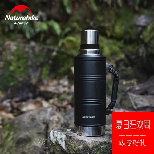 Портативный стакан из нержавеющей стали, вместительный и большой чайник для путешествий подходит для мужчин и женщин, нержавеющая сталь AISI 304