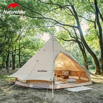 Naturehike Norway Glamping Lang Indian Outdoor Multi-People Camping Cotton Pyramid Large Tent