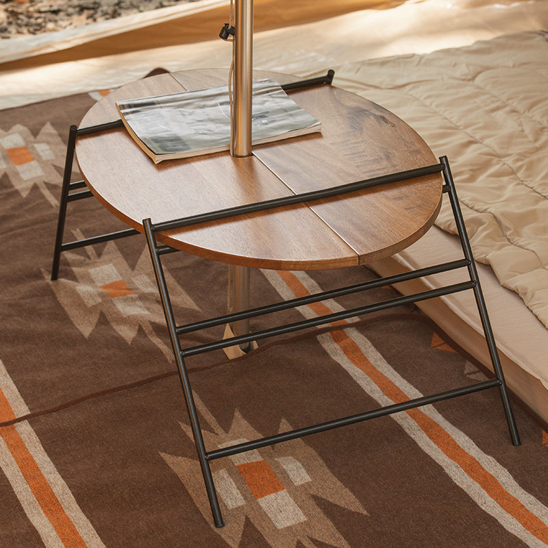 Naturehike mobile outdoor foldable oval table portable camping picnic camping self-driving table