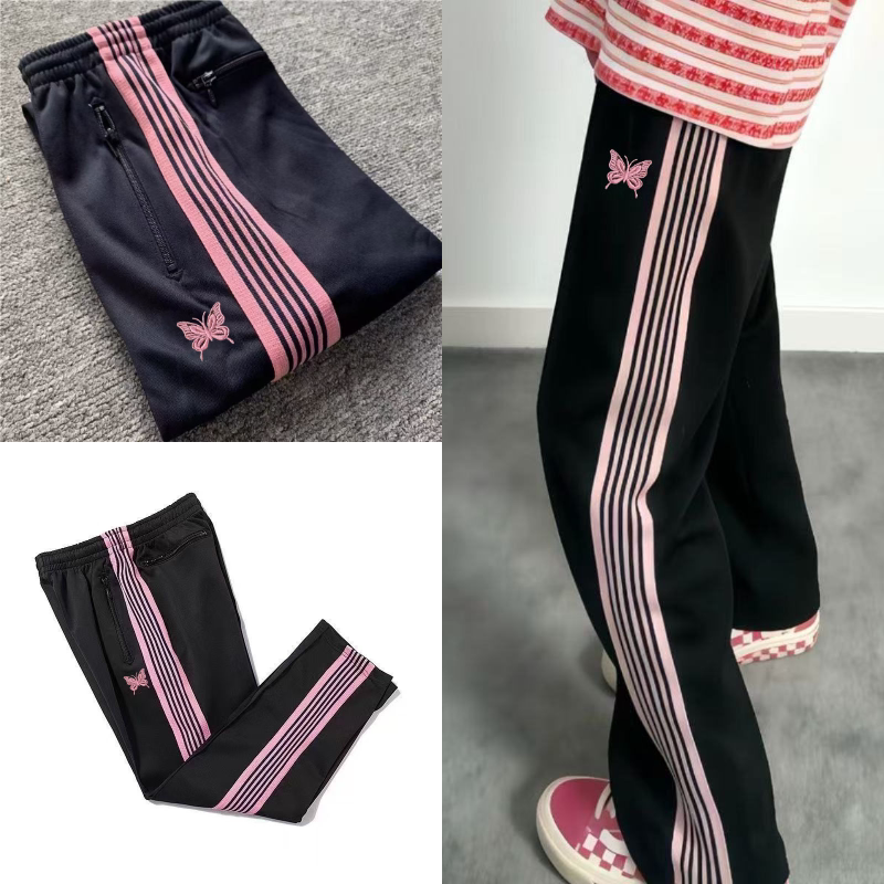 Butterfly Embroidery Summer Light Luxury Casual Pants Unisex Fashion Sports Trendy Versatile Slimming Straight Pants Korean Style Ins