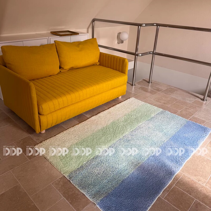 Ddp Heavy Industries Bauhaus Gradient Island Blue Bedroom Bedside Tufted Carpet Bathroom Cloakroom Home Coffee Shop