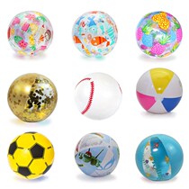 Net Red Beach Ball Water Inflatable Water Polo Children Early Teach Swimming Play Water Polo Baby Toy Color Volleyball Thickened