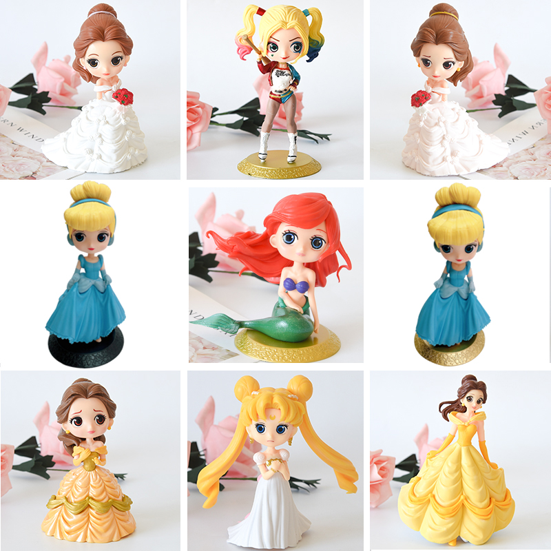 Birthday Cake Decoration Lisa White Snow Princess Grey Girl Paparazzi Scene Baking Collection Cartoon Swing Piece Dessert Terrace