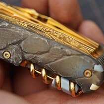 24K gilded titanium alloy 91 Swiss Army knife Vickers EDC multifunction combined tool knife high-end gift collection