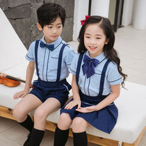 Kindergarten Garden Clothing Summer Clothing Graduation Photos Clothing Ingléen Feng Children Class Clothes Elementary School Childrens School Uniform Back With Pants Acting Out Clothes