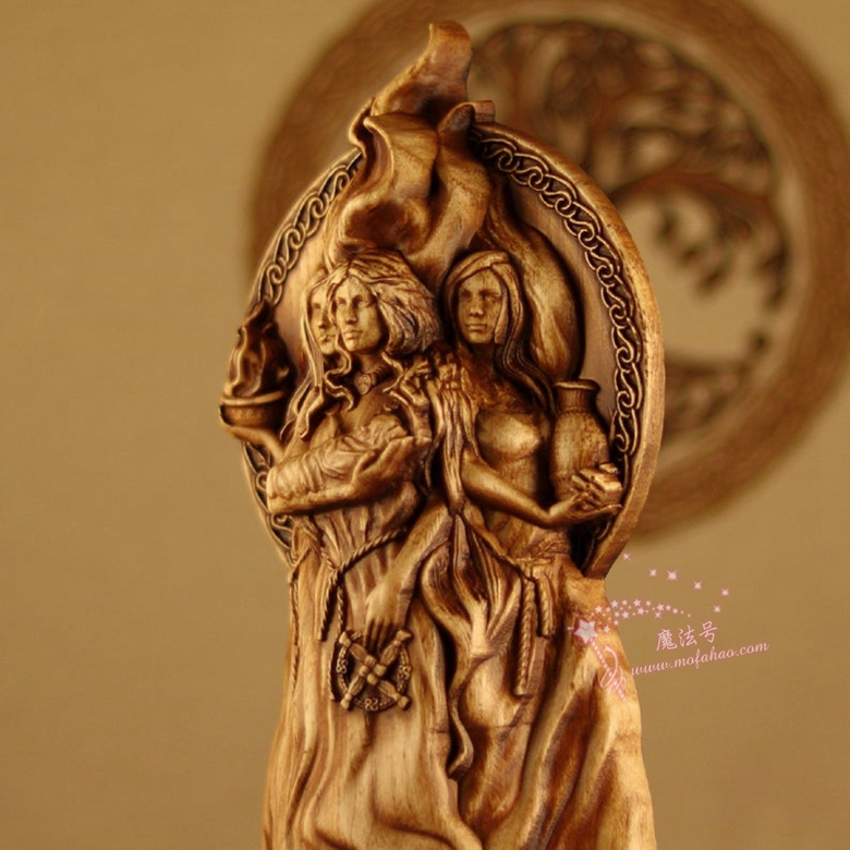神秘学收藏~进口手工智慧女神布丽吉特BRIGITTE诗意工艺和秘密知识的魔法女神 图 1