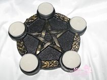 US imported pentagram Altar candlestick five pentagram around 20cm in diameter