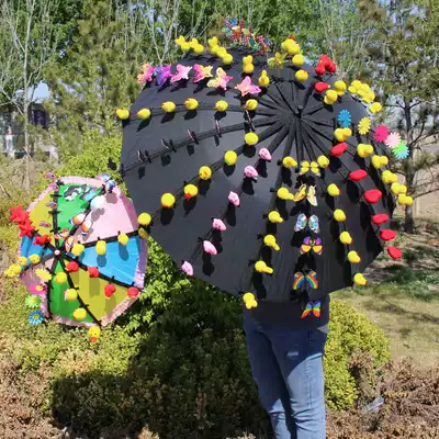 Micro-merchants set up stalls, umbrellas, drainage, push activities, headdresses, hairpins, creative powder-sucking, street sweepers, small gift artifacts