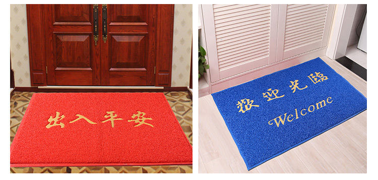 Màu xanh chào mừng bạn đến thảm cửa mat chào đón mở thảm thảm cửa lối vào và thoát ra an toàn cửa mat tùy chỉnh thảm trải sàn