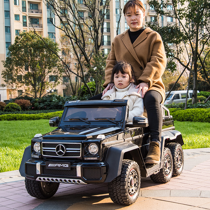 Children's electric car four-wheel remote control off-road children's toy car can sit on adult double Mercedes big g children's car