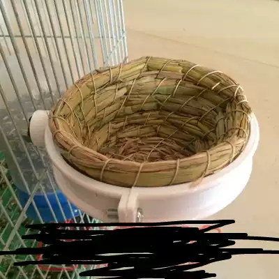 Hibiscus bird bird nest rack Breeding nest rack Jade bird pearl gold blue bird nest rack bracket