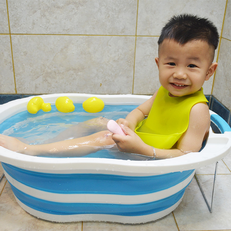 Baby basin Fold Basin Children Shower Tub Baby Shower Bath can take a freshman basin to enlarge bath tub Child