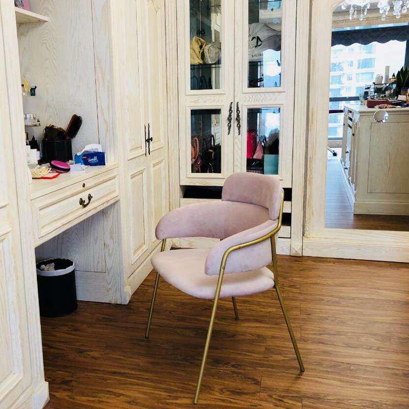 Nordic ins net red comb Makeup Chair Coffee Hall Hotel Casual Dining Chair Minima Sofa Beauty Medecor Makeup Chair