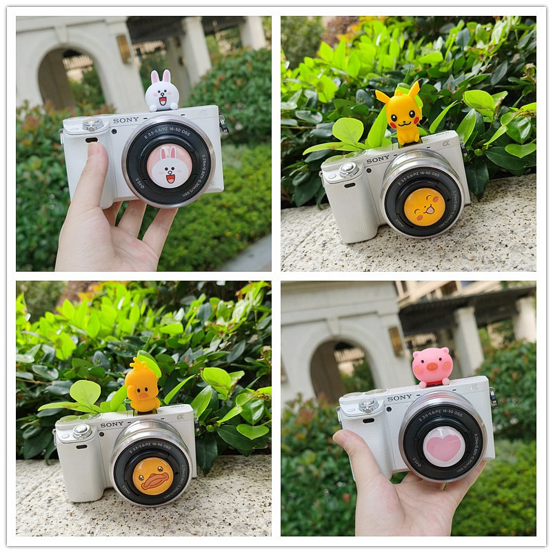 Pikachu cartoon 52 cute 40 5 lens cover 49 protective cover vibrato duck filter 67mm58 hot shoe Koni Rabbit