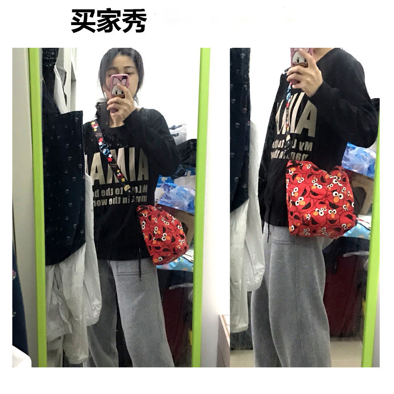 Camera bag barrel M5 storage bag liner bag A6000 drawstring portable 200D bundle pocket XT30 Sesame Street