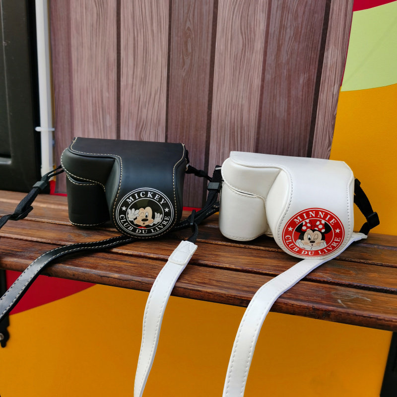 Qiqi camera bag M50 M6 leather case M100 camera leather case A6000 Nini 200D second generation camera bag