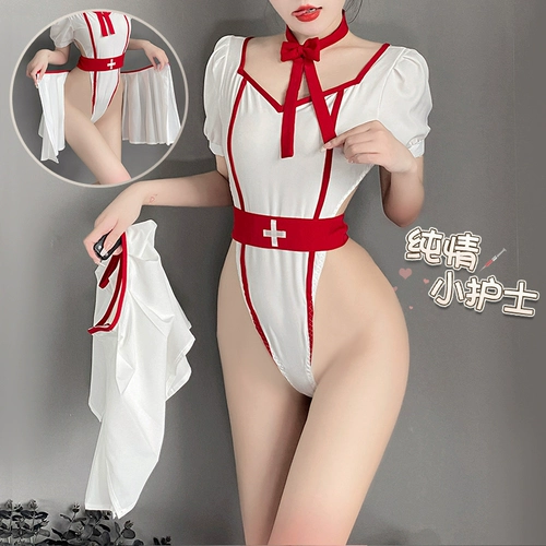Белое нижнее белье, комплект, униформа медсестры, косплей, коллекция 2022