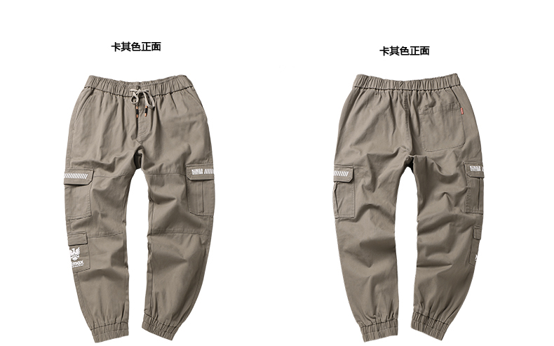 Nax kích thước lớn thẻ thủy triều nam cộng với phân bón cộng với kích thước chân dụng cụ quần chất béo thủy triều lỏng lẻo in quần thường quần bò nam đẹp