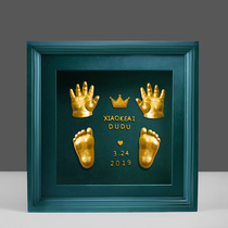 Baby hand and foot ink pad souvenir 100 days full moon photo frame lanugo clone powder baby newborn hand model foot model