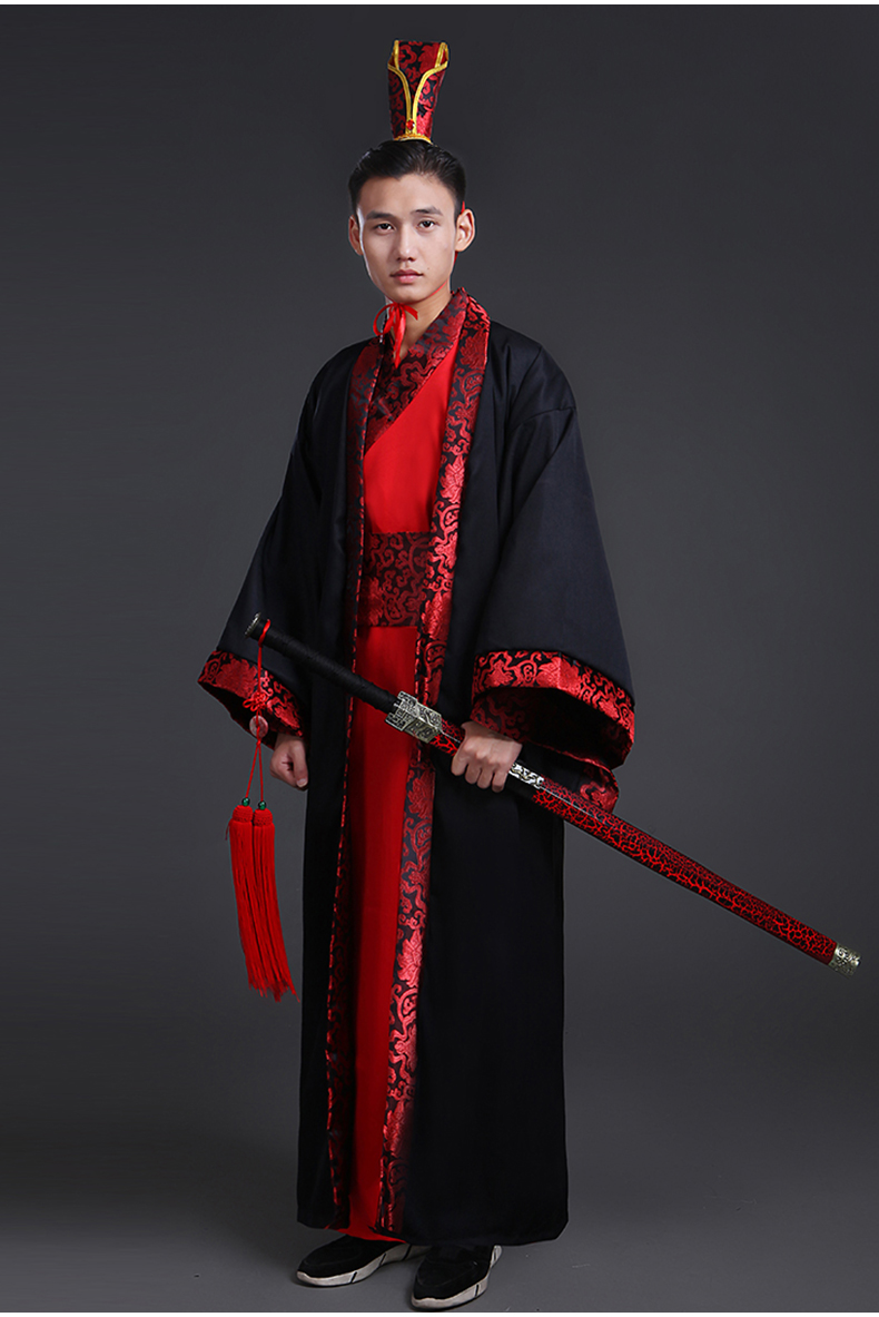 Trang phục nam nam đẹp trai Tang phù hợp với phong cách cổ đại cải thiện Hanfu sinh viên quốc gia robes kiếm sĩ học giả rộng tay áo trắng