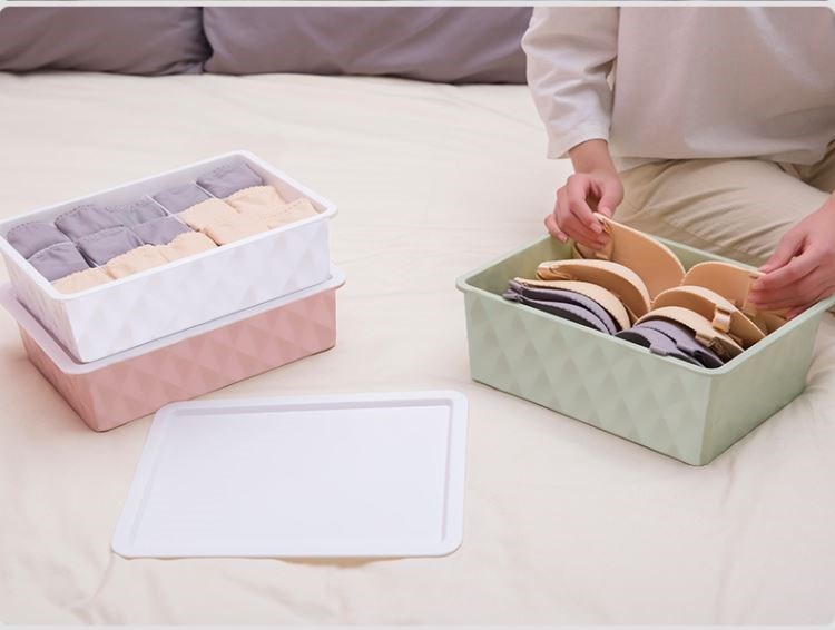kệ mỹ phẩm xoay Học sinh trung học, cửa hàng bách hóa nhỏ, học sinh trung học cơ sở màu xanh, trang trí nhà cửa, tủ trang trí, nhu yếu phẩm hàng ngày, hộp lưu trữ - Trang chủ hộp đựng đồ mini
