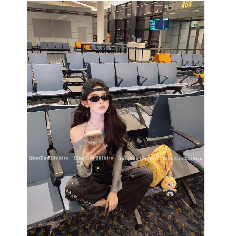 [Sister's Daily Life] Summer New Style Pure and Elegant Design Halter Neck T-Shirt Pre-Order Qxx6Tx0781