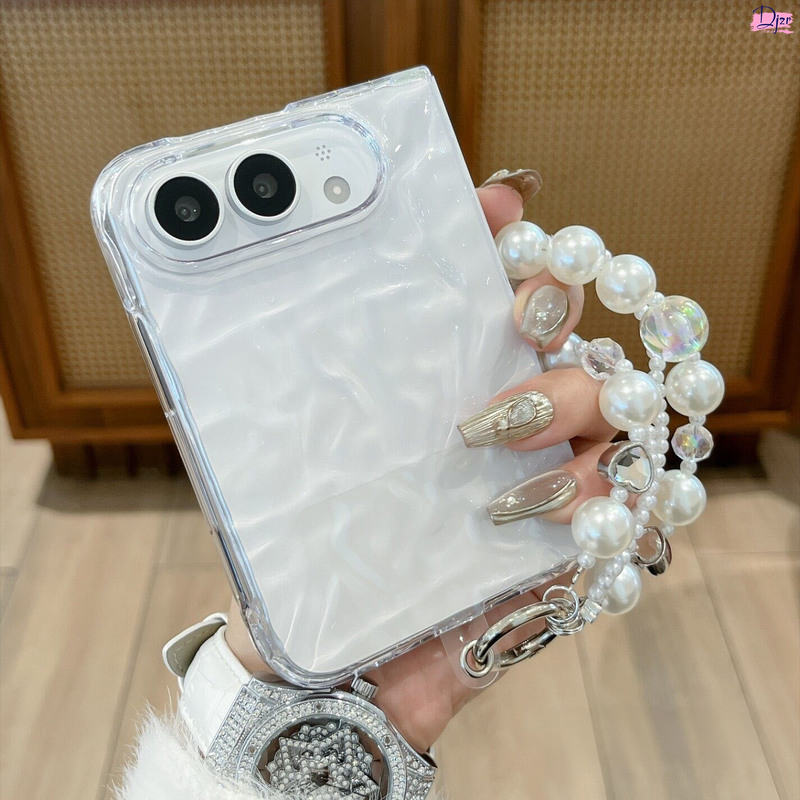 Uk Applicable Apple iPhone 18 Ultra Phone Case, New Foldable Screen, Very Attractive 18 Fold Wrinkled Transparent Luxury Transparent Shell with Lanyard, Women's Pearl Hinge High-End Protective Case Uk Applicable Apple iPhone 18 Ultra Phone Case, New Foldable Screen, Very Attractive 18 Fold Wrinkled Transparent Luxury Transparent Shell with Lanyard, Women's Pearl Hinge High-End Protective Case
