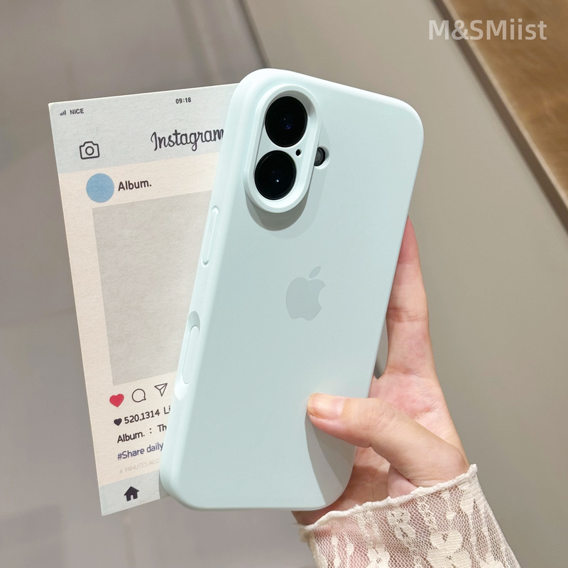 Uk Applicable Liquid Silicone Phone Case for Apple iPhone 17 Pro Max, 16 Pro New Sky Blue Camera Button, Full Coverage Lens for 13, Heightened and Widened Soft Case for 15 Pro, Anti-Drop Case for 14 Plus, Protective Cover for 12