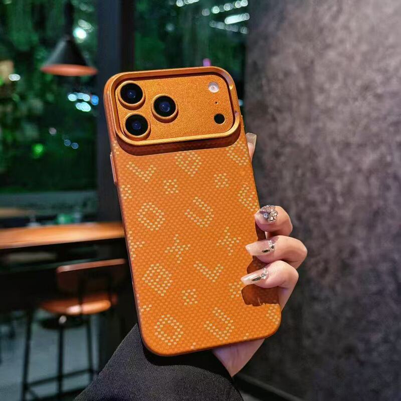 Uk Applicable Apple 17 Pro Max Phone Case New Model iPhone 17 Ultra-Thin Kevlar Carbon Fiber Pattern Built-In Magnetic Charging 16 Pro Max Metal Button Frame 17 Air Protective Hard Case