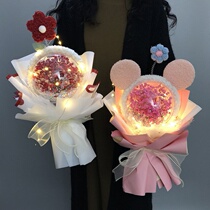 Evergreen flowers full of Star dried flowers Christmas bouquet Birthday Present Farewell To Girlfriend Bestie Star Della Rabbit Gift