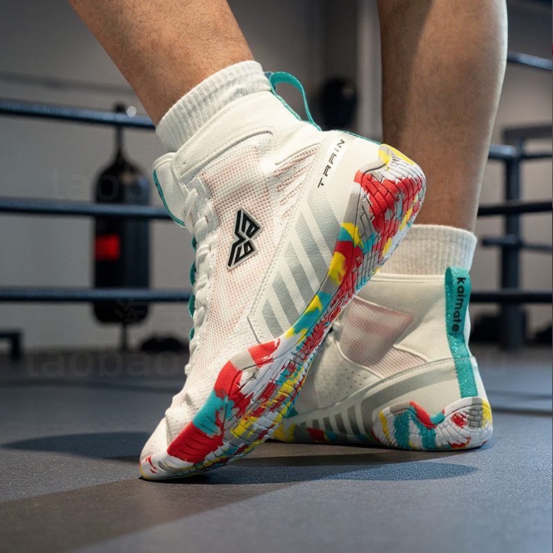 男女兼用プロボクシングシューズ、散打シューズ、格闘技トレーニングシューズ、ムエタイシューズ、競技用シューズ、フリーファイティングシューズ、レスリングシューズ